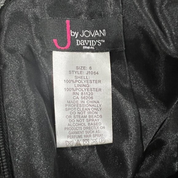 Jovani Black Gold Embroidered Mermaid Gown $499 - Picture 12 of 13